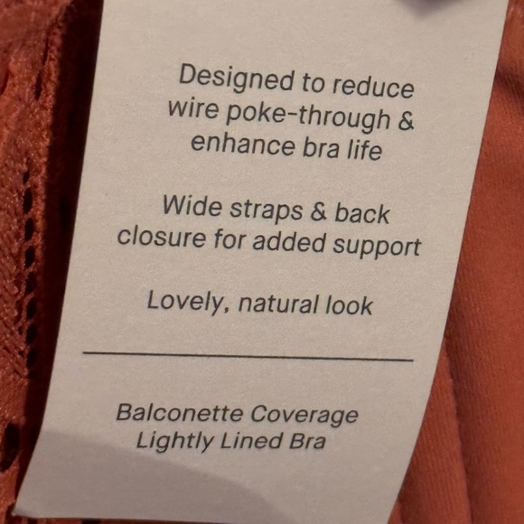 Balconette Coverage Lightly Lined UNDERWIRE BRA 46DDD - Faded Rose Terracotta * - Picture 9 of 14
